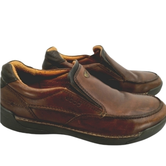 Ecco Other - ECCO Men's 41 EU 10/10.5 US Brown Hydromax Loafer Slip On Heeled Shoes